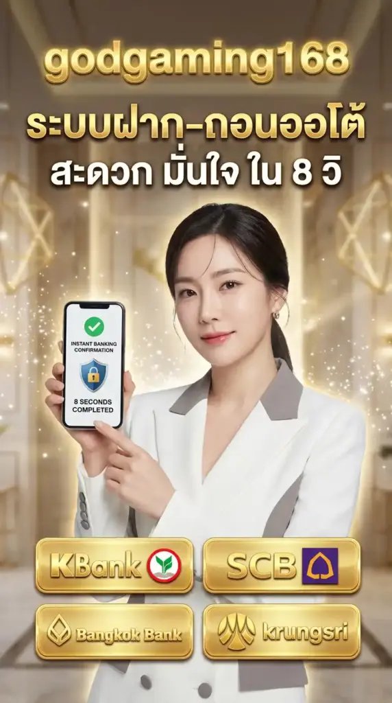 ระบบฝากถอนออโต้ ที่สะดวก มั่นใจ ใน 8 วิ