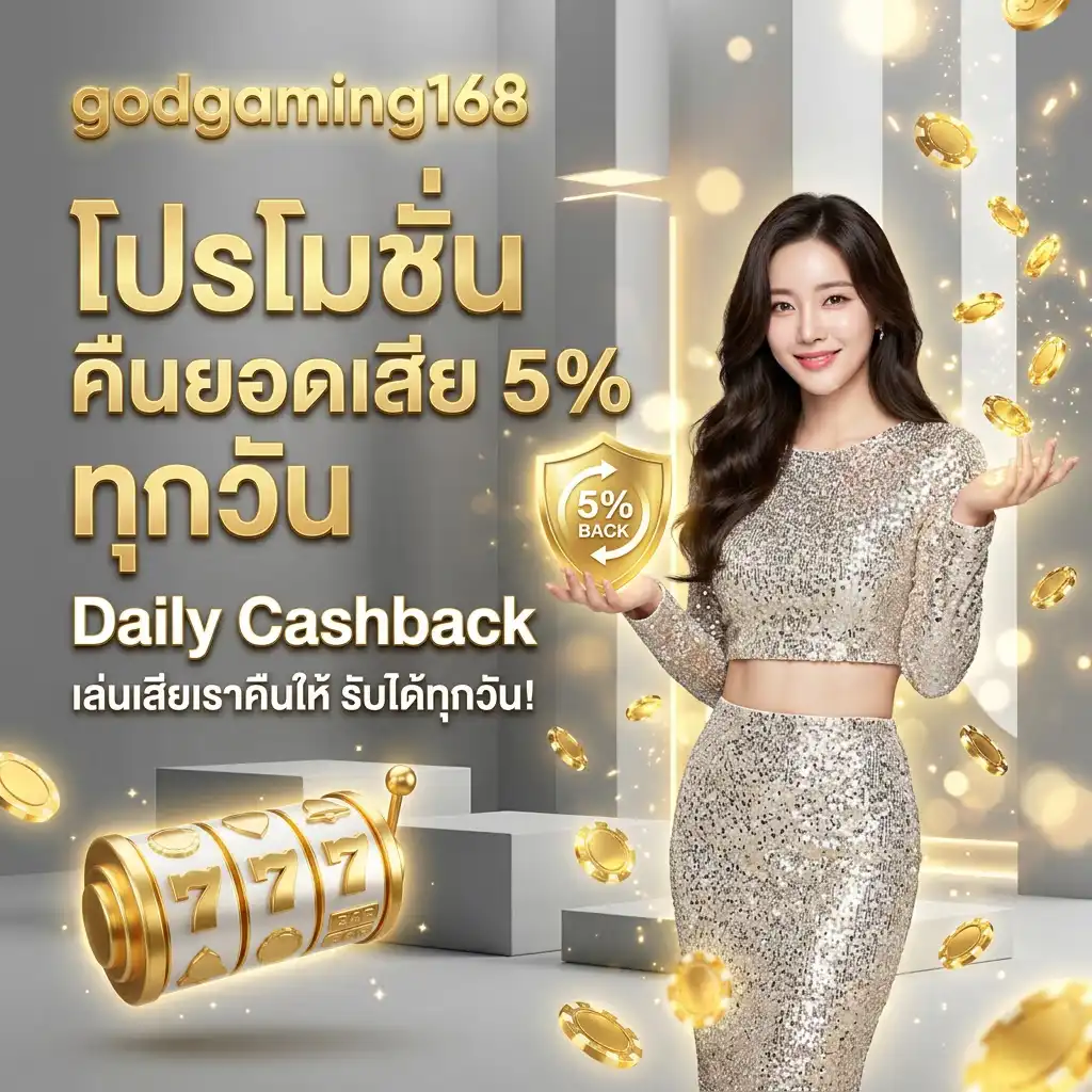 โปรโมชั่น คืนยอดเสีย 5% ทุกวัน (Daily Cashback)